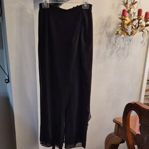 Sandra Darren Elegant Black Maxi Skirt